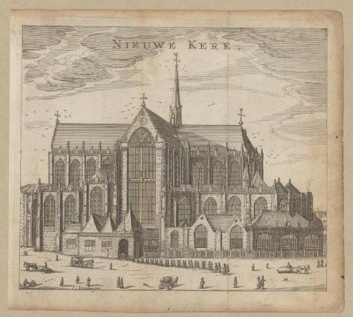 View of the New Church in Amsterdam