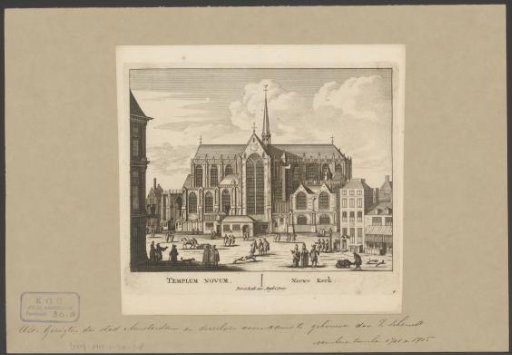 View of the New Church in Amsterdam