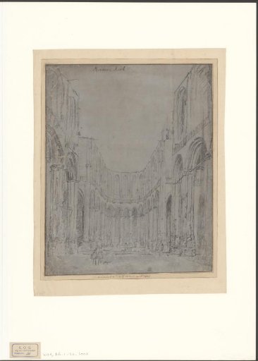 Interior of the New Church, Amsterdam, after the fire of 1645