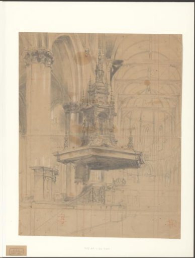 Interior of the New Church, seen towards the pulpit