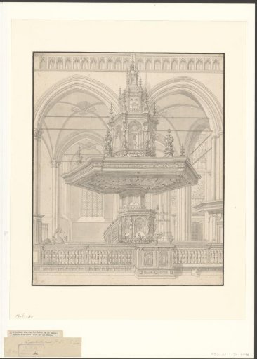 View of the pulpit in the New Church