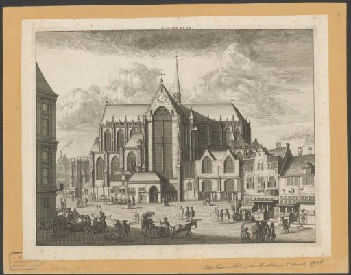 View of the New Church in Amsterdam