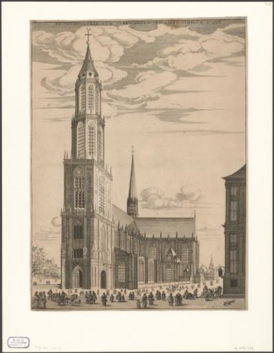 View of the New Church in Amsterdam with an unexecuted tower