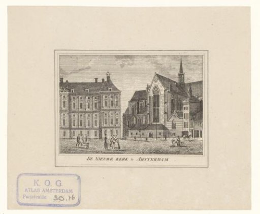 View of the New Church in Amsterdam