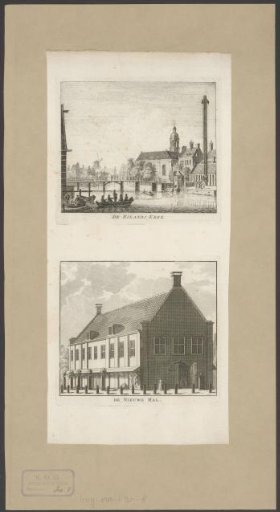 View of the Eilandskerk and Vleeshal on the Botermarkt in Amsterdam