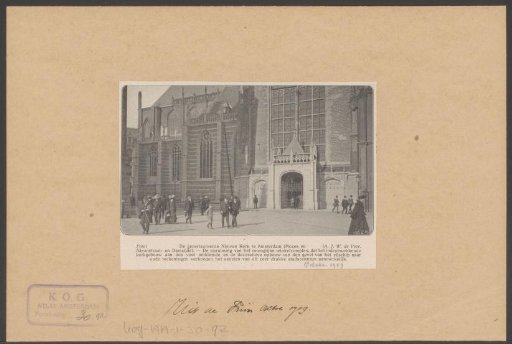 View of the New Church in Amsterdam