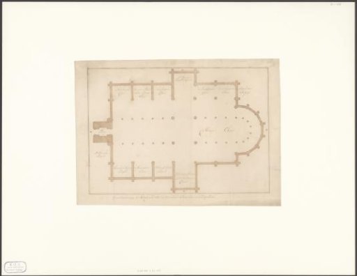 Plan of the Old Church in Amsterdam