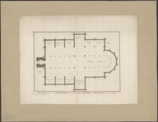 Plan of the Old Church in Amsterdam
