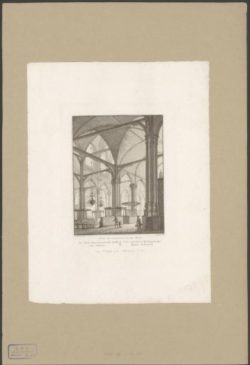 Interior of the Oude Kerk in Amsterdam