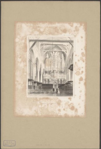 View of the interior of the Oude Kerk in Amsterdam