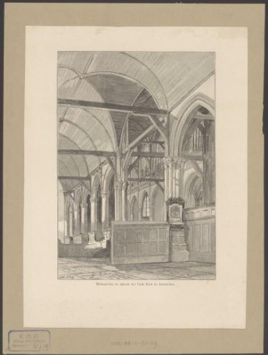 Interior of the Oude Kerk in Amsterdam
