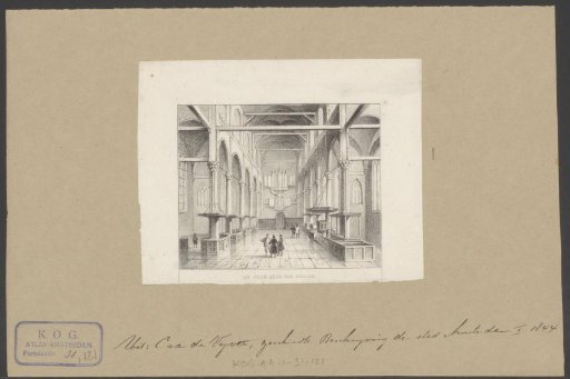 View inside the Oude Kerk in Amsterdam