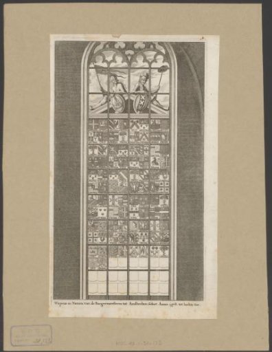 First Burgomasters' Window in the Old Church at Amsterdam