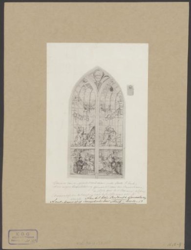 Annunciation and Visitation Window in the Old Church at Amsterdam