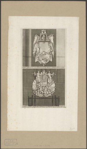 Monuments to Admiral Isaac Sweers and Admiral Abraham van der Hulst in the Oude Kerk in Amsterdam