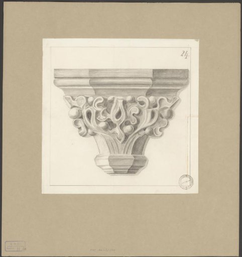 Misericorde with an ornament in the Old Church in Amsterdam