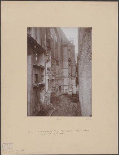 Northern Facade of the Nieuwezijds Chapel in Amsterdam after the Demolition of Rokin 76