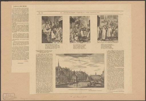 Three Scenes Surrounding the Miracle of Amsterdam and a View of the Rokin in Amsterdam