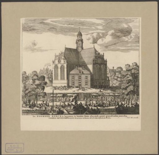 View of the Noorderkerk in Amsterdam