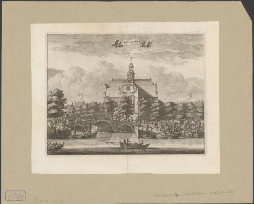 View of the Noorderkerk in Amsterdam