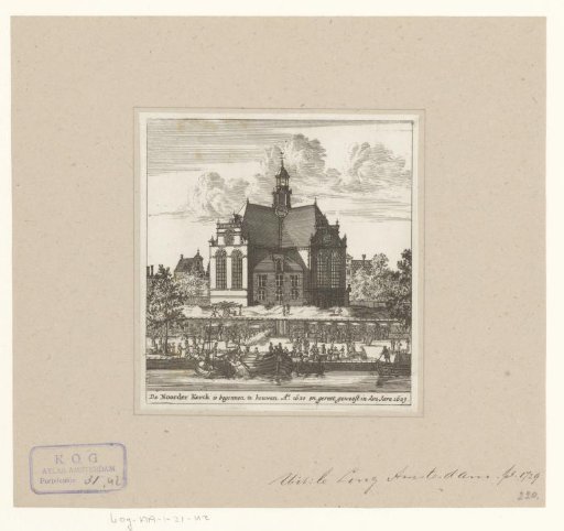 View of the Noorderkerk in Amsterdam