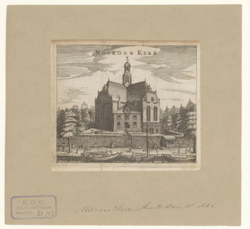 View of the Noorderkerk in Amsterdam