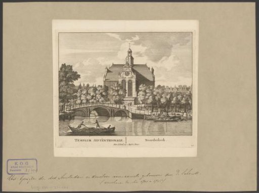 View of the Noorderkerk in Amsterdam