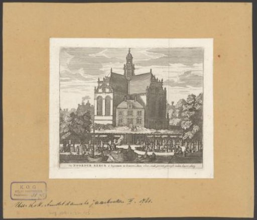 View of the Noorderkerk in Amsterdam