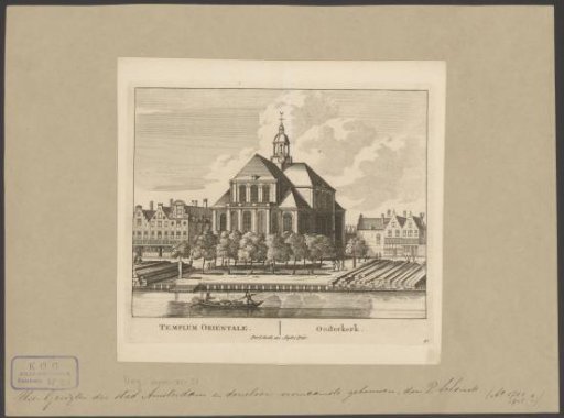 View of the Oosterkerk in Amsterdam
