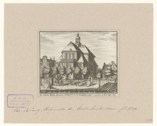 View of the Oosterkerk in Amsterdam