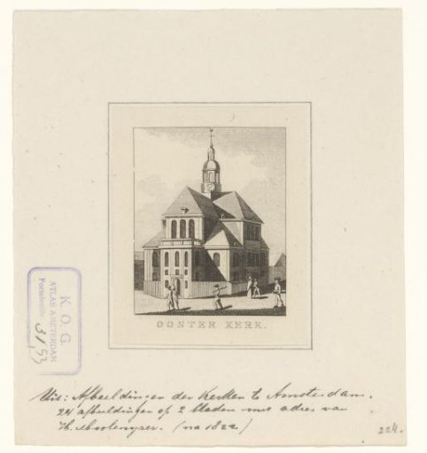 View of the Oosterkerk in Amsterdam