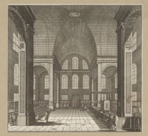 Interior of the Oosterkerk in Amsterdam