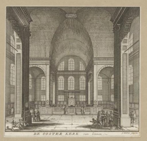 Interior of the Oosterkerk in Amsterdam