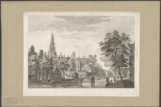 View of the Old Church in Amsterdam