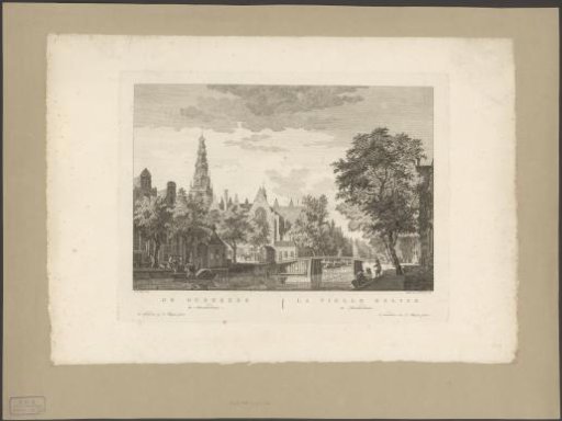 View of the Oude Kerk in Amsterdam