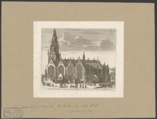 View of the Oude Kerk in Amsterdam