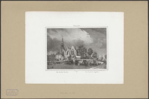 View of the Old Church in Amsterdam
