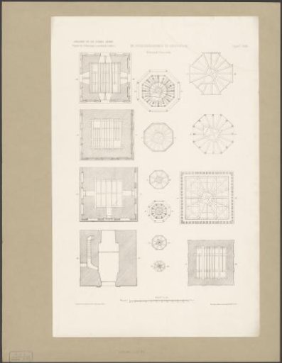Cross-sections of the Old Church Tower in Amsterdam