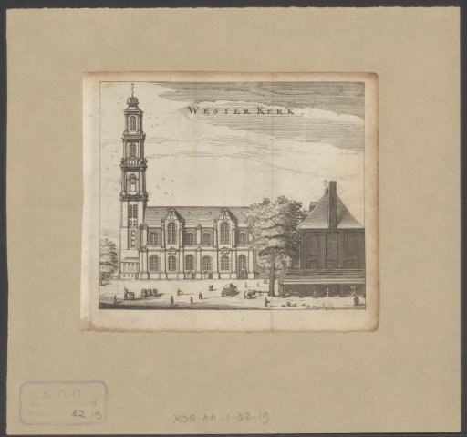 View of the Westerkerk in Amsterdam