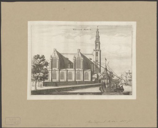View of the Westerkerk in Amsterdam