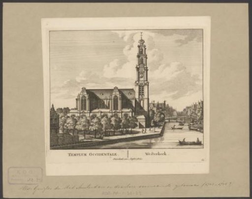 View of the Westerkerk in Amsterdam