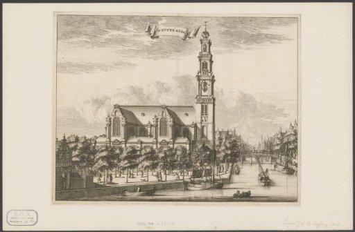 View of the Westerkerk in Amsterdam