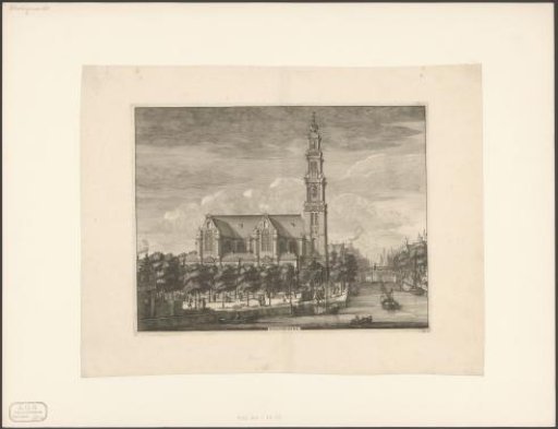 View of the Westerkerk in Amsterdam