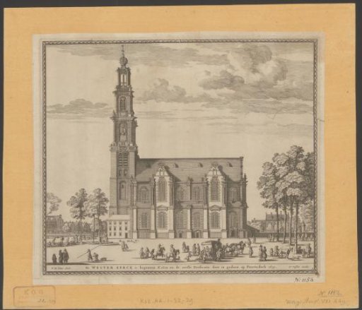 View of the Westerkerk in Amsterdam