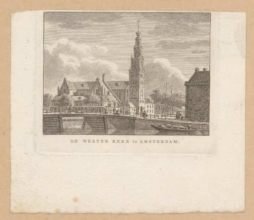 View of the Westerkerk in Amsterdam