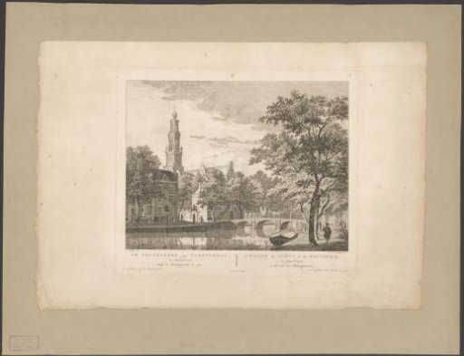 View of the Westerkerk and Westerhal, seen from the Keizersgracht