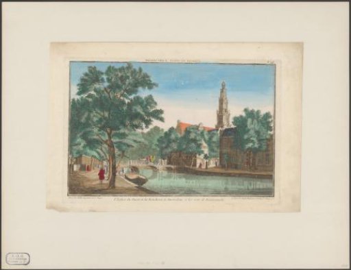 View of the Westerkerk and Westerhal, seen from the Keizersgracht
