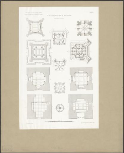 Cross-sections of the Westertoren in Amsterdam