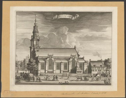 View of the Zuiderkerk in Amsterdam