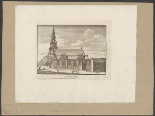 View of the Zuiderkerk in Amsterdam
